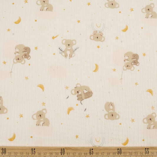 BABY COTTON INFANTIL AMARILLO CERA CON KOALAS