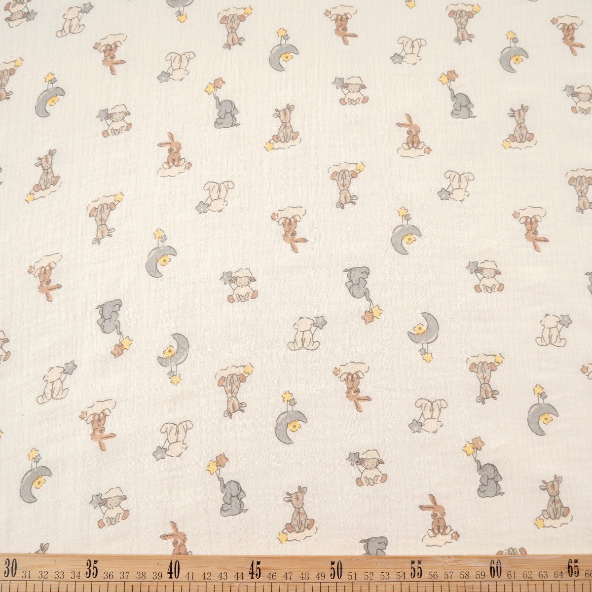 BABY COTTON INFANTIL AMARILLO CERA ANIMALITOS Y GLOBOS