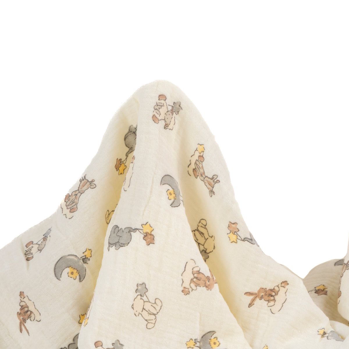 BABY COTTON INFANTIL AMARILLO CERA ANIMALITOS Y GLOBOS