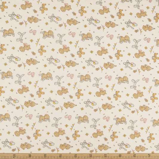 BABY COTTON INFANTIL BEIGE ARENA CLARA PERRITOS Y GLOBOS