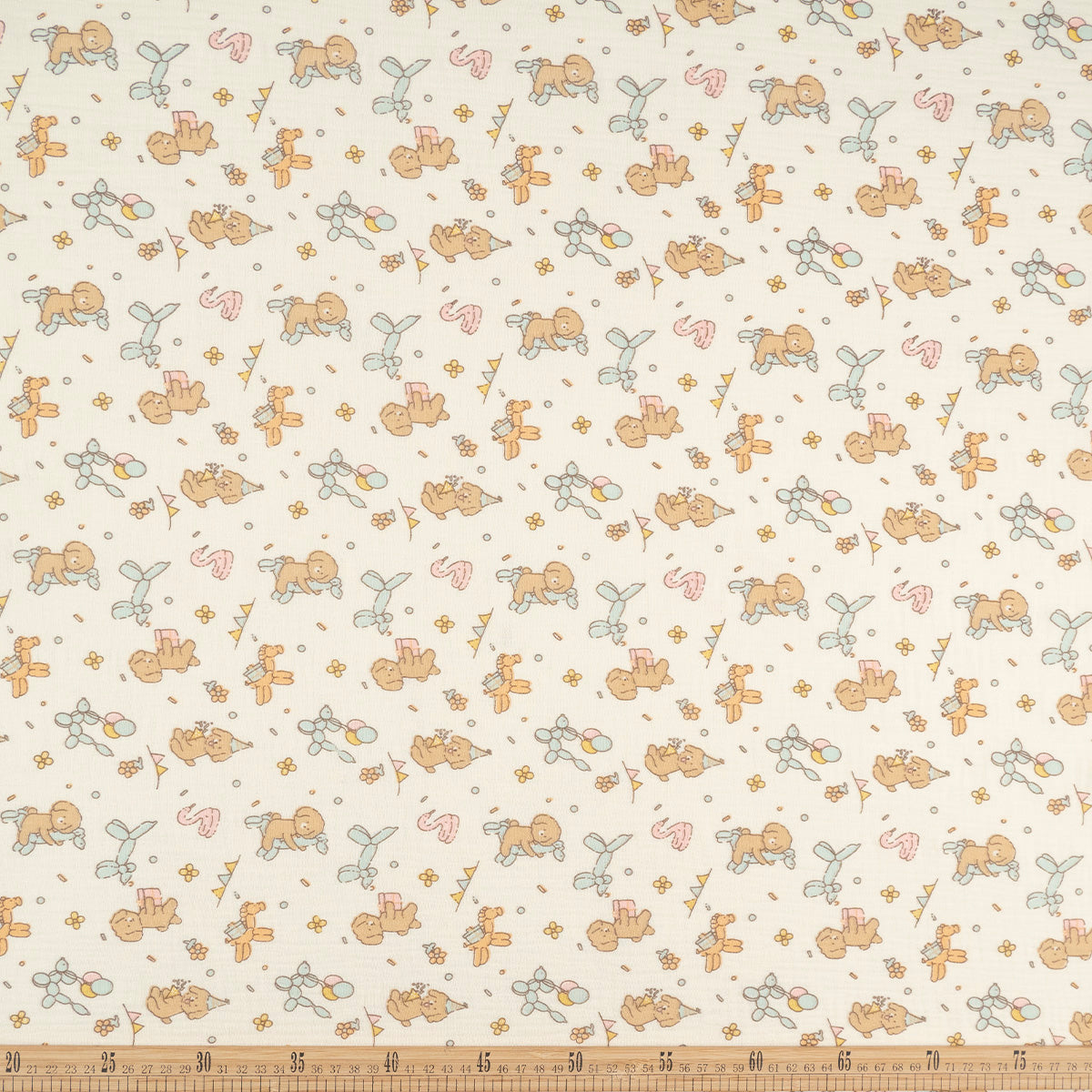 BABY COTTON INFANTIL BEIGE ARENA CLARA PERRITOS Y GLOBOS