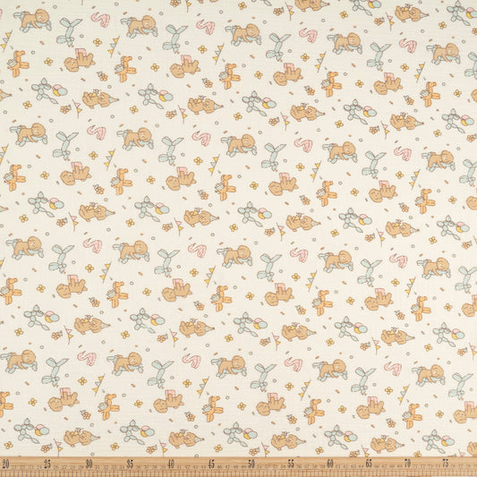 BABY COTTON INFANTIL BEIGE ARENA CLARA PERRITOS Y GLOBOS