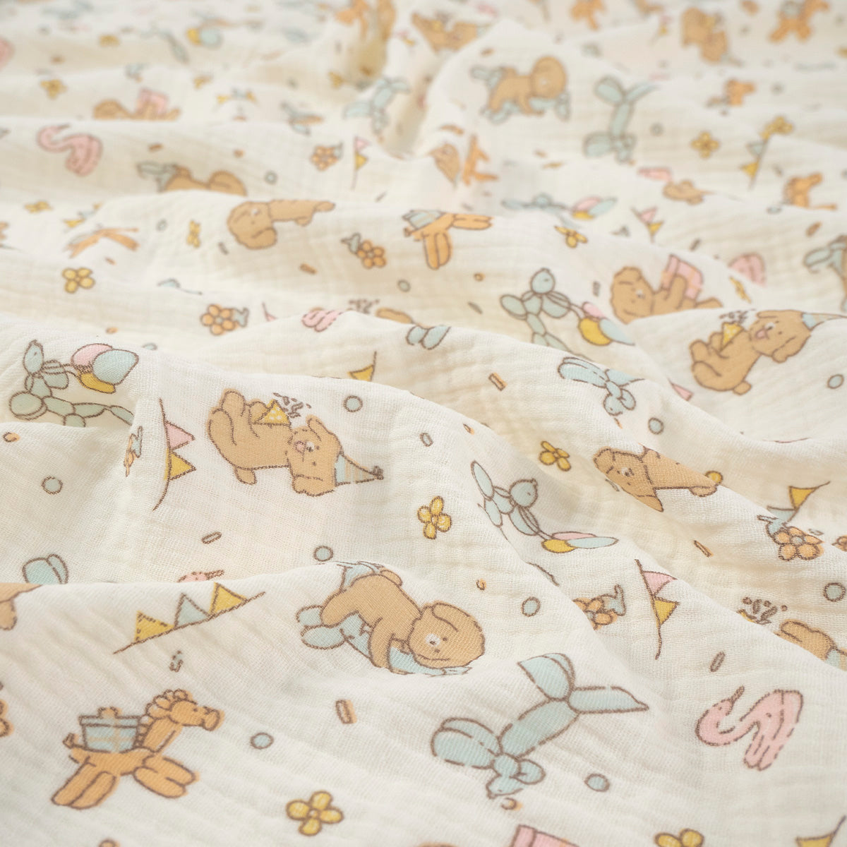 BABY COTTON INFANTIL BEIGE ARENA CLARA PERRITOS Y GLOBOS