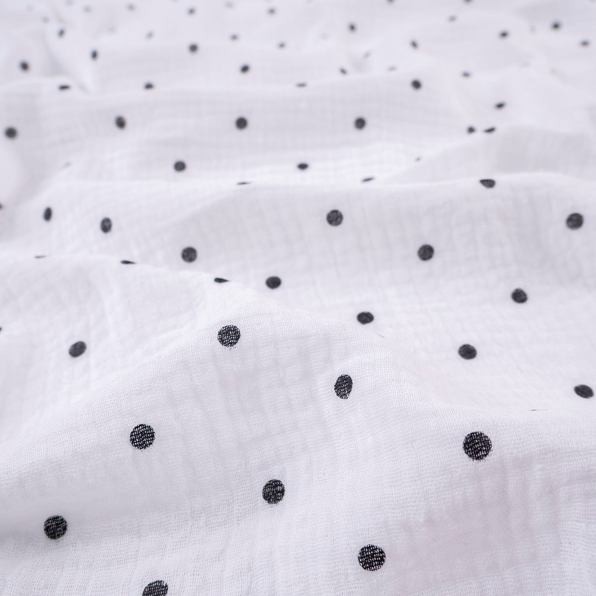 BABY COTTON INFANTIL BLANCO BRILLANTE MOTAS NEGRAS