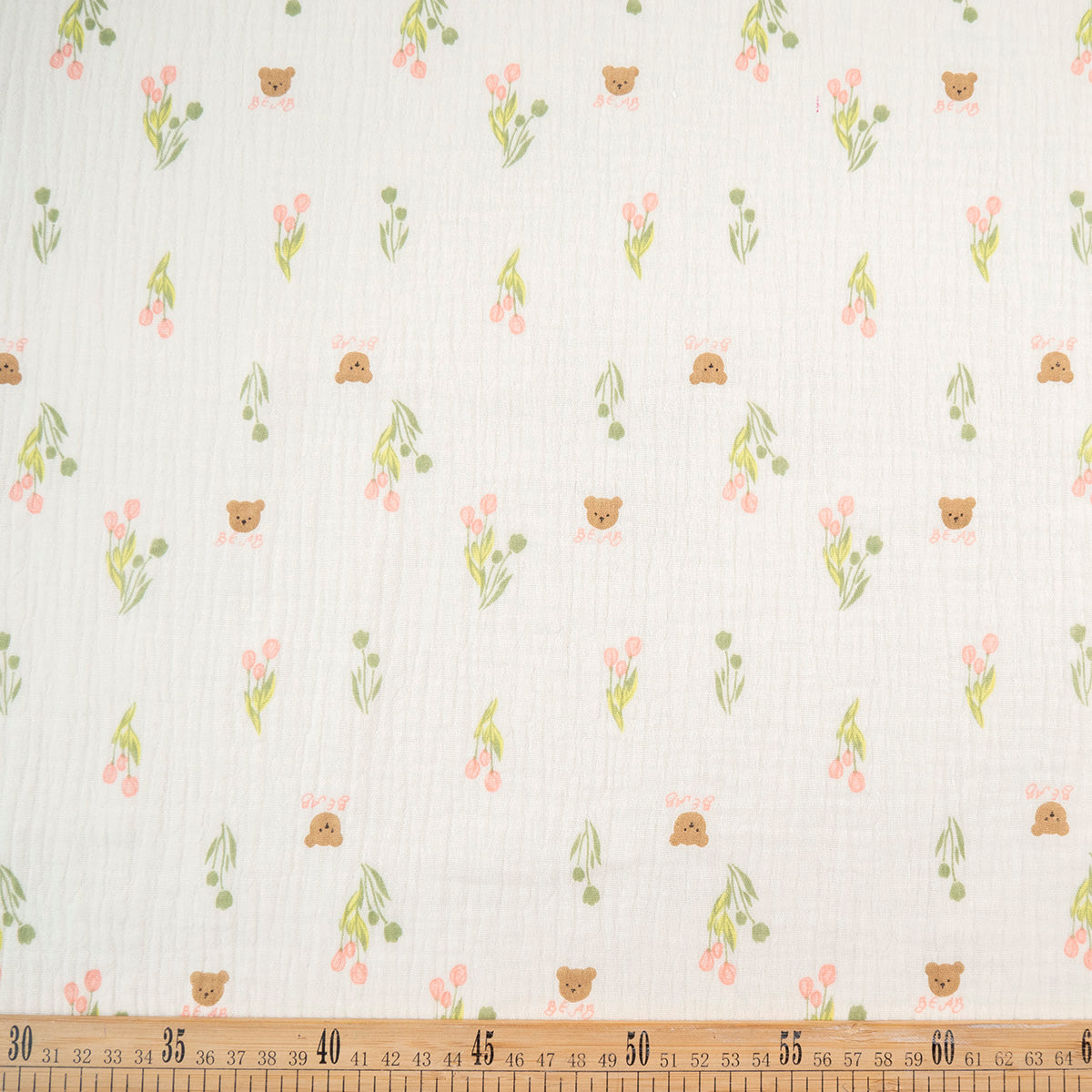 BABY COTTON INFANTIL AMARILLO CERA FLORES Y OSITOS