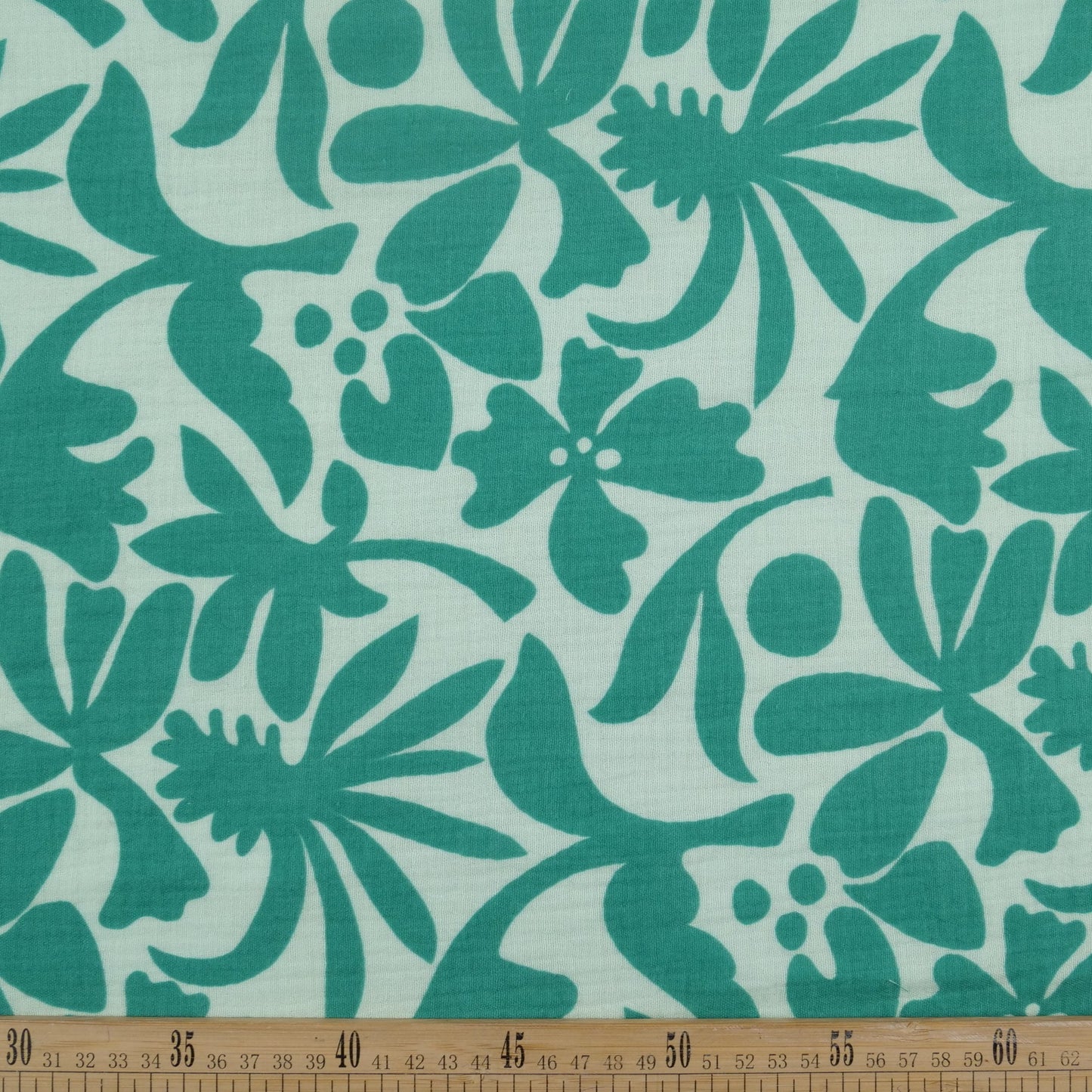BABY COTTON INFANTIL VERDE AGUA JADE CON FIGURAS BOTANICAS