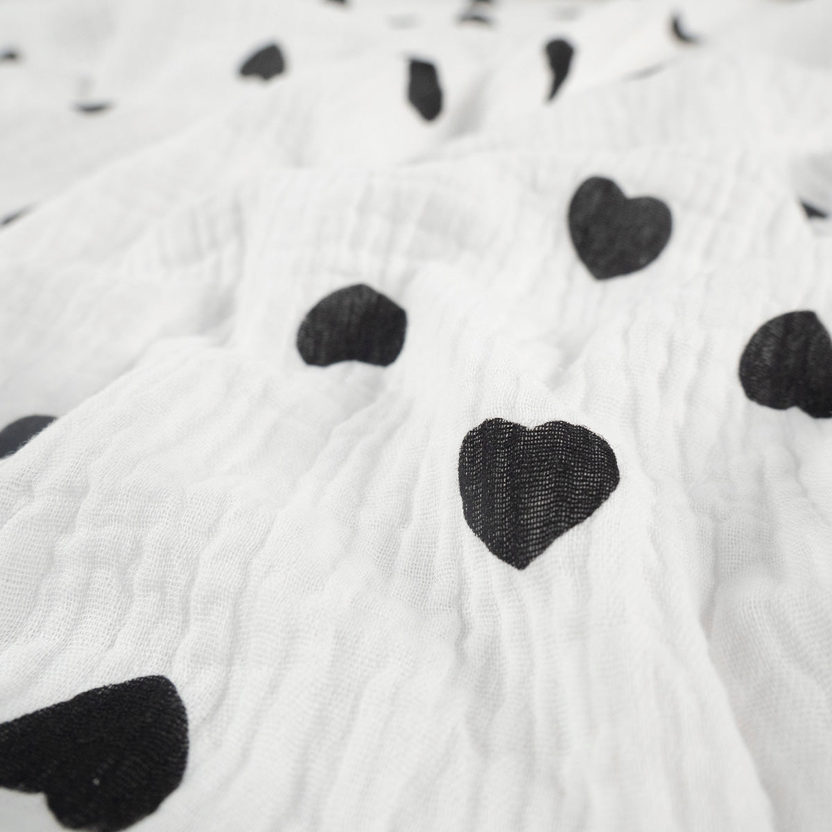 BABY COTTON INFANTIL BLANCO BRILLANTE CORAZONES PEQUEÑOS