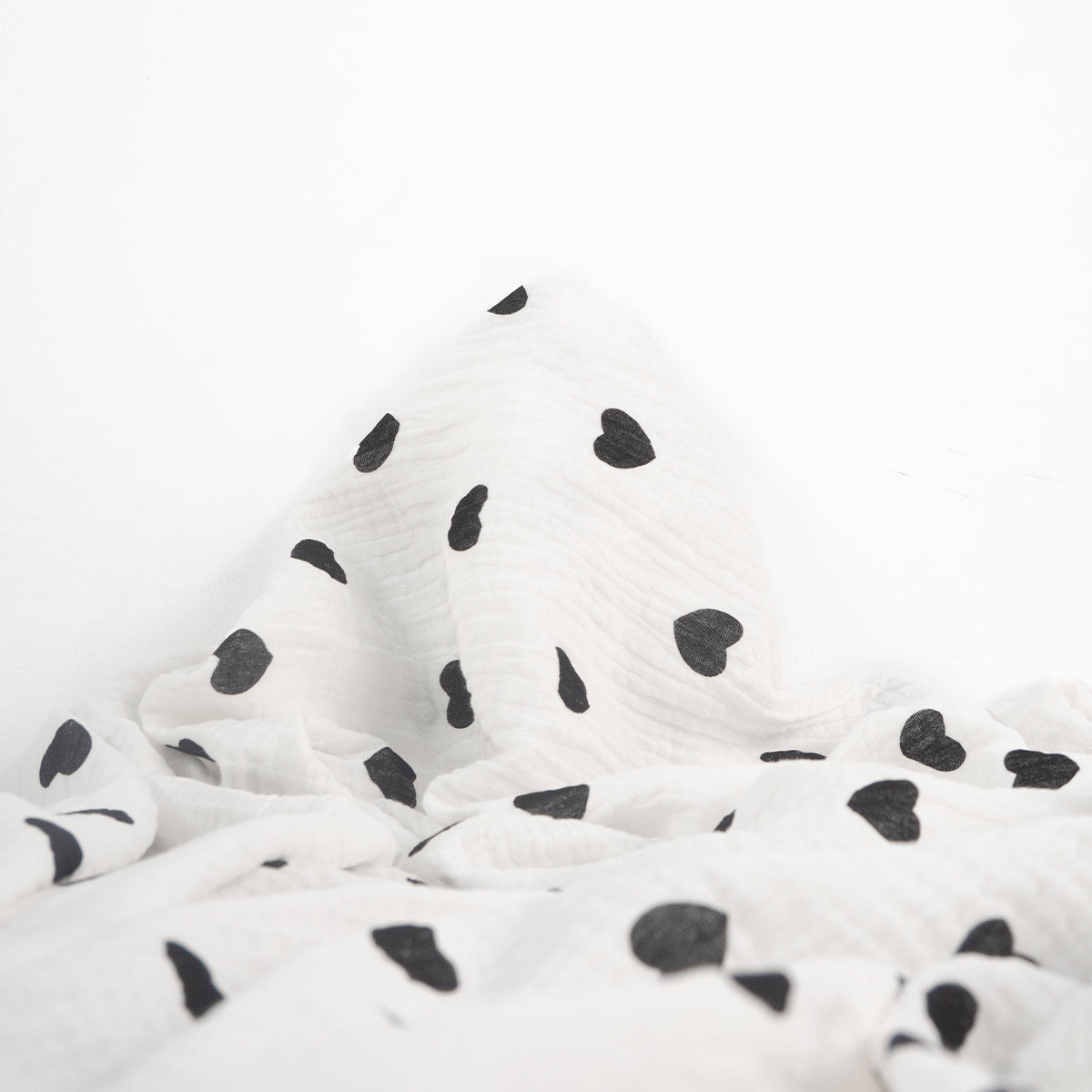 BABY COTTON INFANTIL BLANCO BRILLANTE CORAZONES PEQUEÑOS