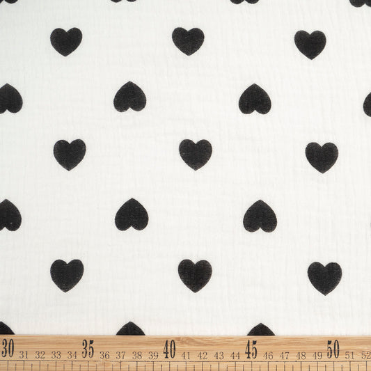 BABY COTTON INFANTIL BLANCO BRILLANTE CORAZONES GRANDES