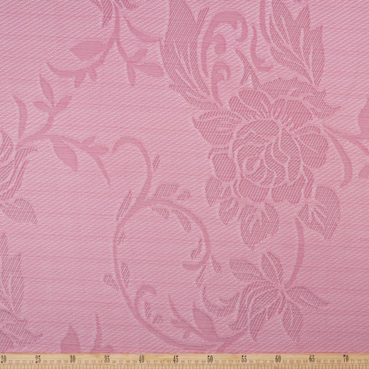 JACQUARD BAMBU ROJO TIERRA TEXTURADO FLORAL