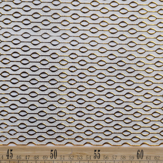 PVC DORADO CAMEL CARAMELO GEOMETRICO