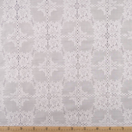 PVC JACQUARD BLANCO BRILLANTE
