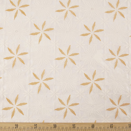 PVC JACQUARD NATURAL PERGAMINO ANIS
