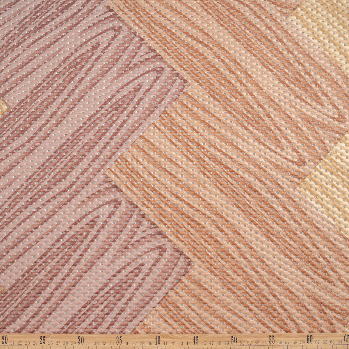 ALFOMBRA ANTIDESLIZANTE ESTAMPADO MARRON AVELLANA PATRON A VETAS DE MADERA