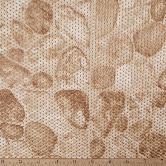 ALFOMBRA ANTIDESLIZANTE ESTAMPADO BEIGE TRIGO PATRON DE PIEDRAS DE RIO