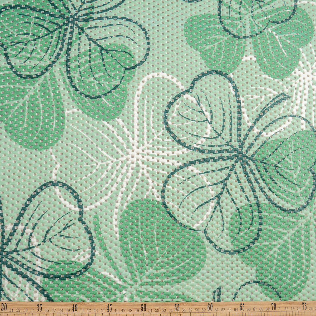 ALFOMBRA ANTIDESLIZANTE ESTAMPADO VERDE TREBOL