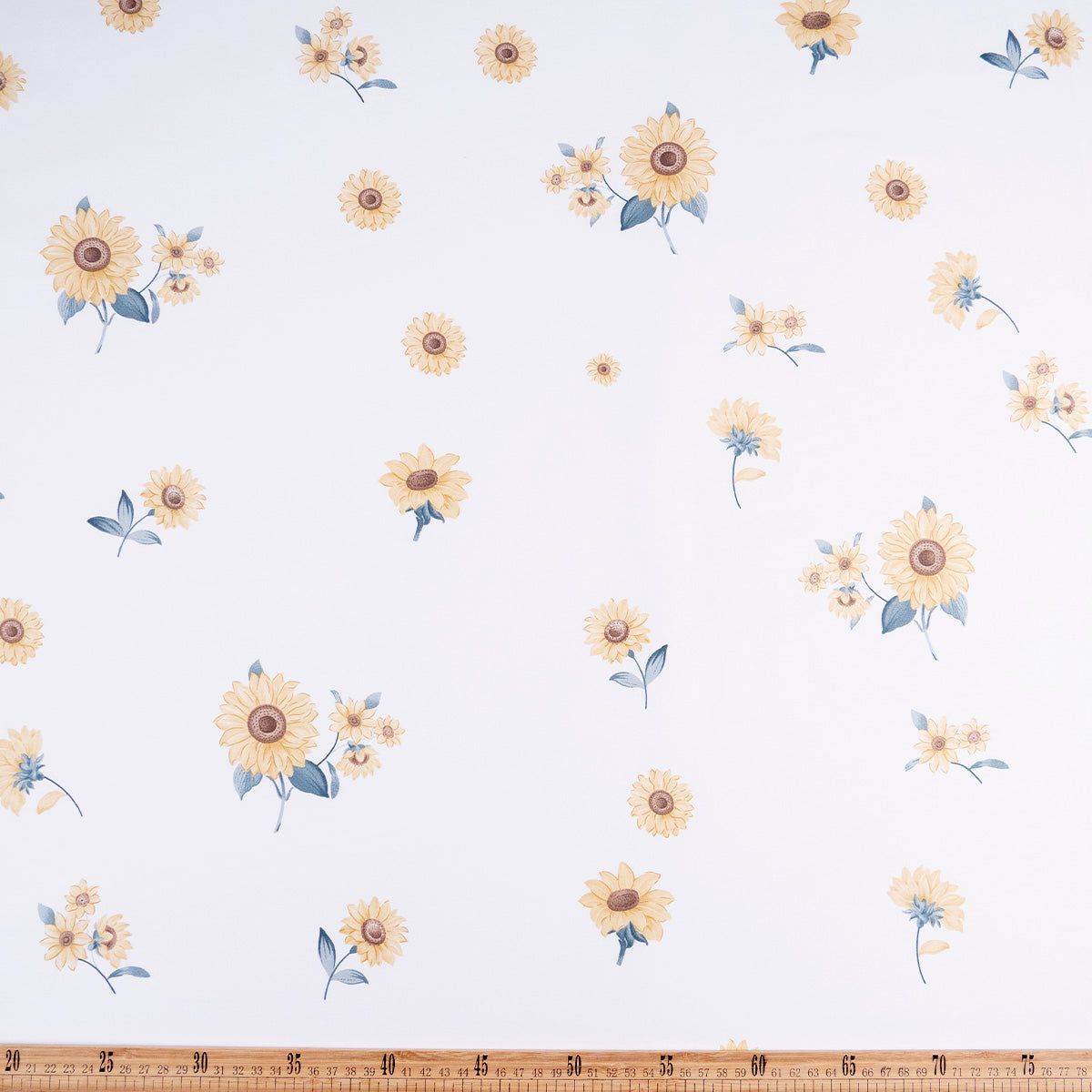 PERCAL 320 HILOS ESTAMPADA BLANCO BRILLANTE GIRASOL
