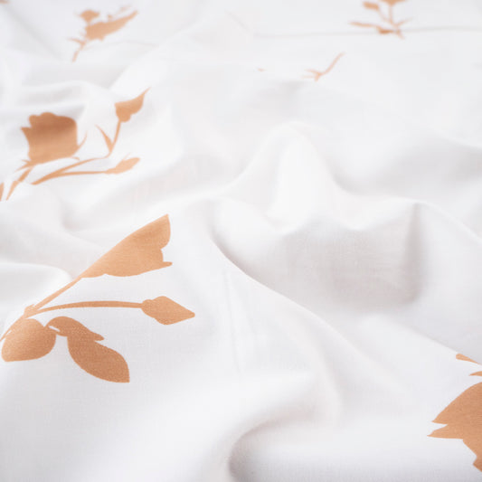 PERCAL 320 HILOS ESTAMPADA ROSA PRIMROSE FLOR EN SOMBRA