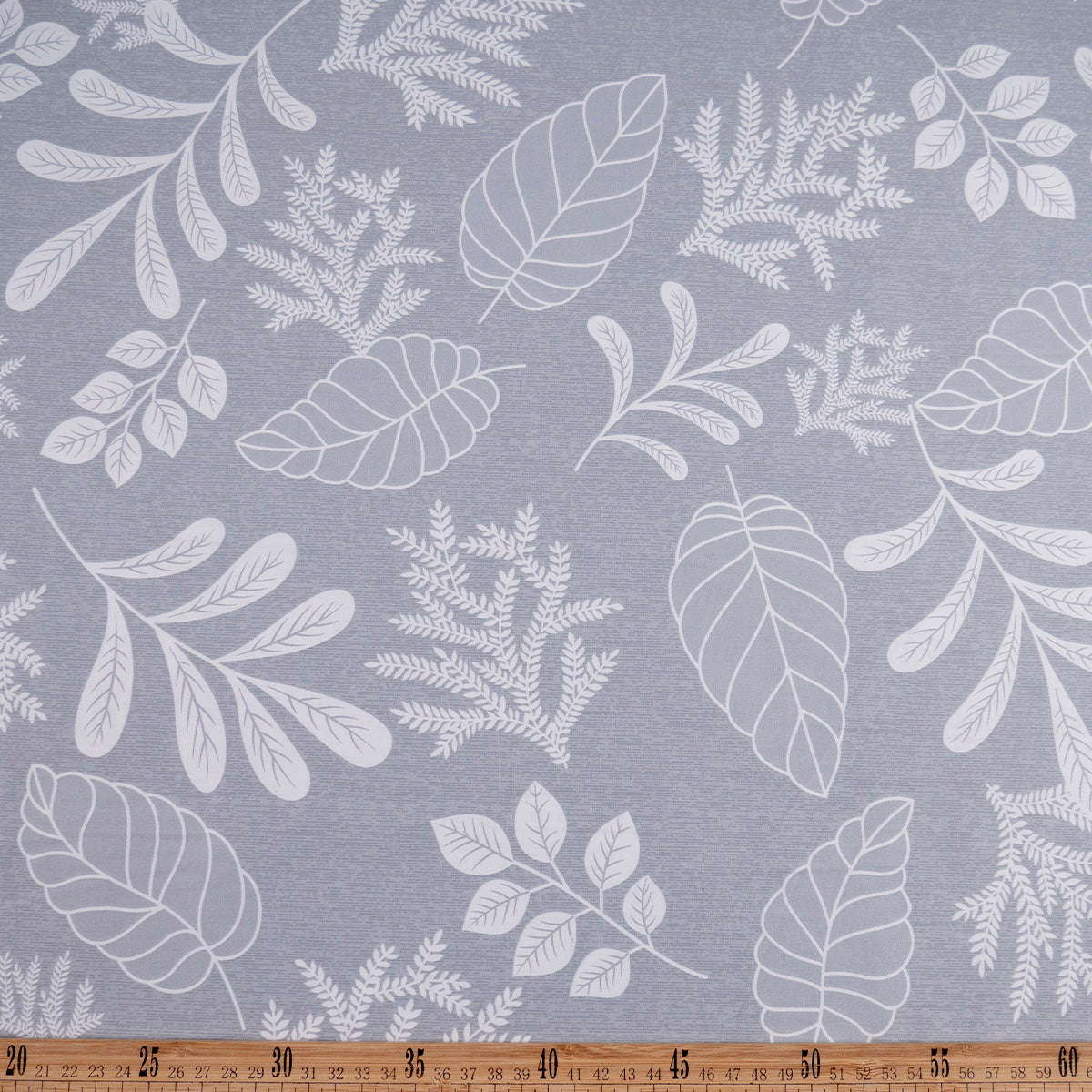 PERCAL 320 HILOS ESTAMPADA GRIS ALLOY BOTANICO