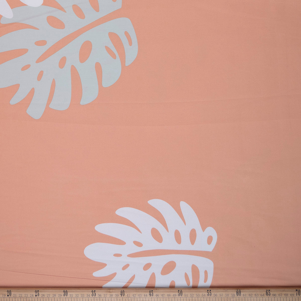 PERCAL 320 HILOS ESTAMPADA CORAL CADMIUM FLORAL TROPICAL