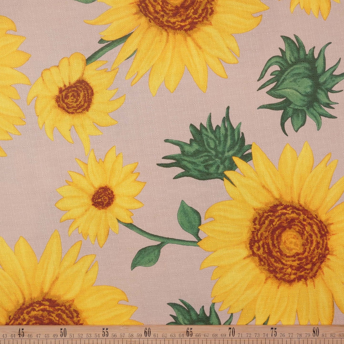 MANTELERIA LINO ESTAMPADO BEIGE LANA CON GIRASOLES