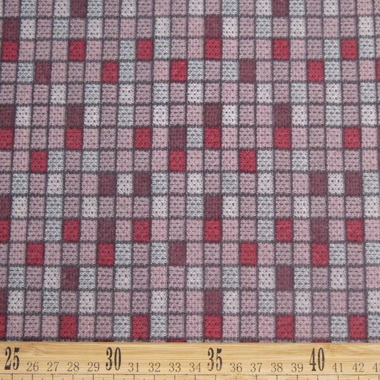 ALFOMBRA FELPA ESTAMPADO BORDO PERSA DISEÑO DE CUADROS GEOMETRICOS