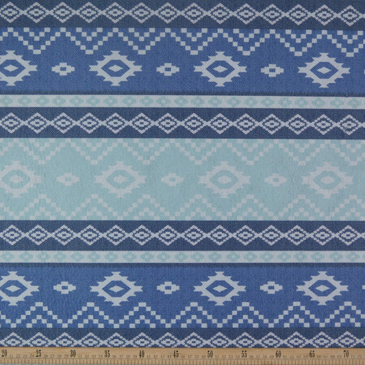 ALFOMBRA FELPA ESTAMPADO AZUL ECLIPSE TOTAL ESTILO TRIBAL