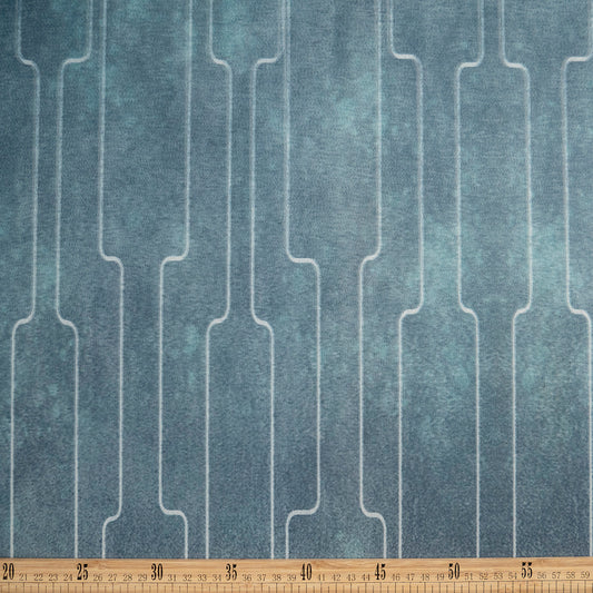ALFOMBRA PARA BANHO VERDE ATLANTIS PATRON GEOMETRICO LINEAL