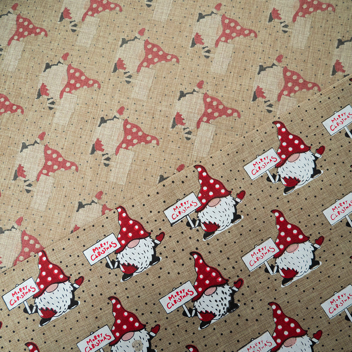 PANAMA NAVIDAD BEIGE SAGE GREEN DUENDE MARRY CHRISTMAS