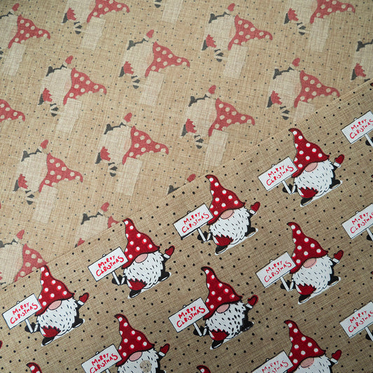 PANAMA NAVIDAD BEIGE SAGE GREEN DUENDE MARRY CHRISTMAS