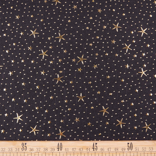 MANTELERIA LINO ESTRELLITAS NEGRO METEORITO