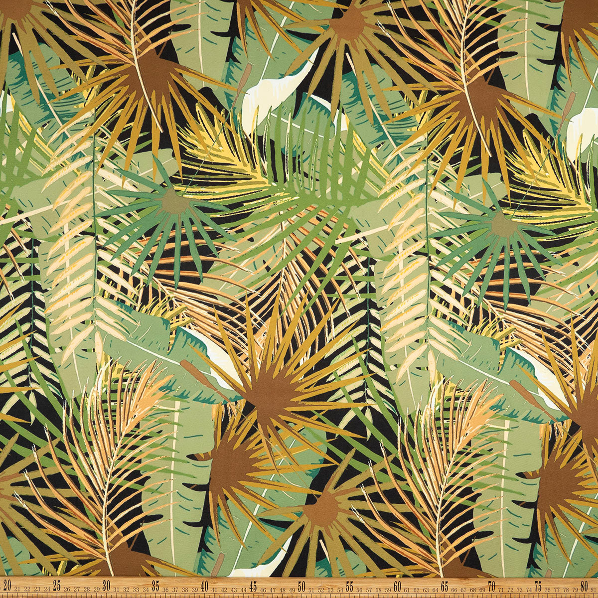 CANVAS POLY ESTAMPADO NEGRO METEORITO HOJAS VARIAS