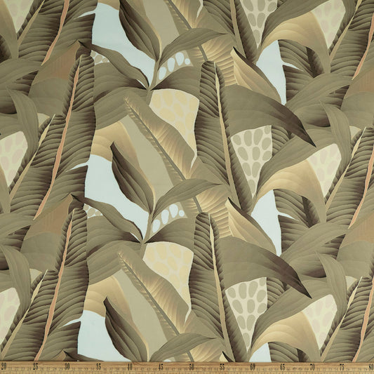 CANVAS POLY ESTAMPADO BLANCO BRILLANTE HOJAS