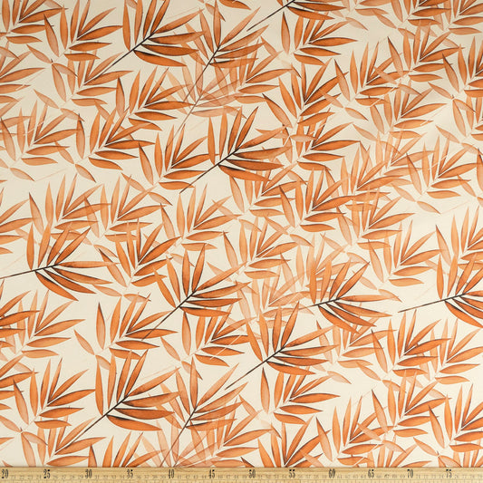 CANVAS POLY ESTAMPADO BEIGE LANA HOJA BAMBU