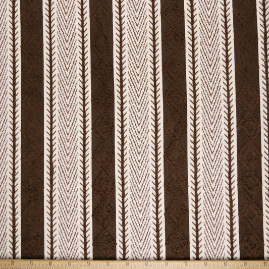 JACQUARD TAPICERIA MARRON MACETA