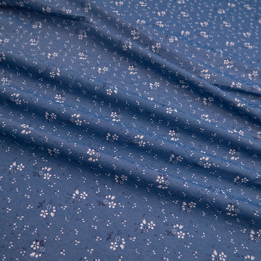 DENIM ESTAMPADO AZUL MOONLIGHT FLORES