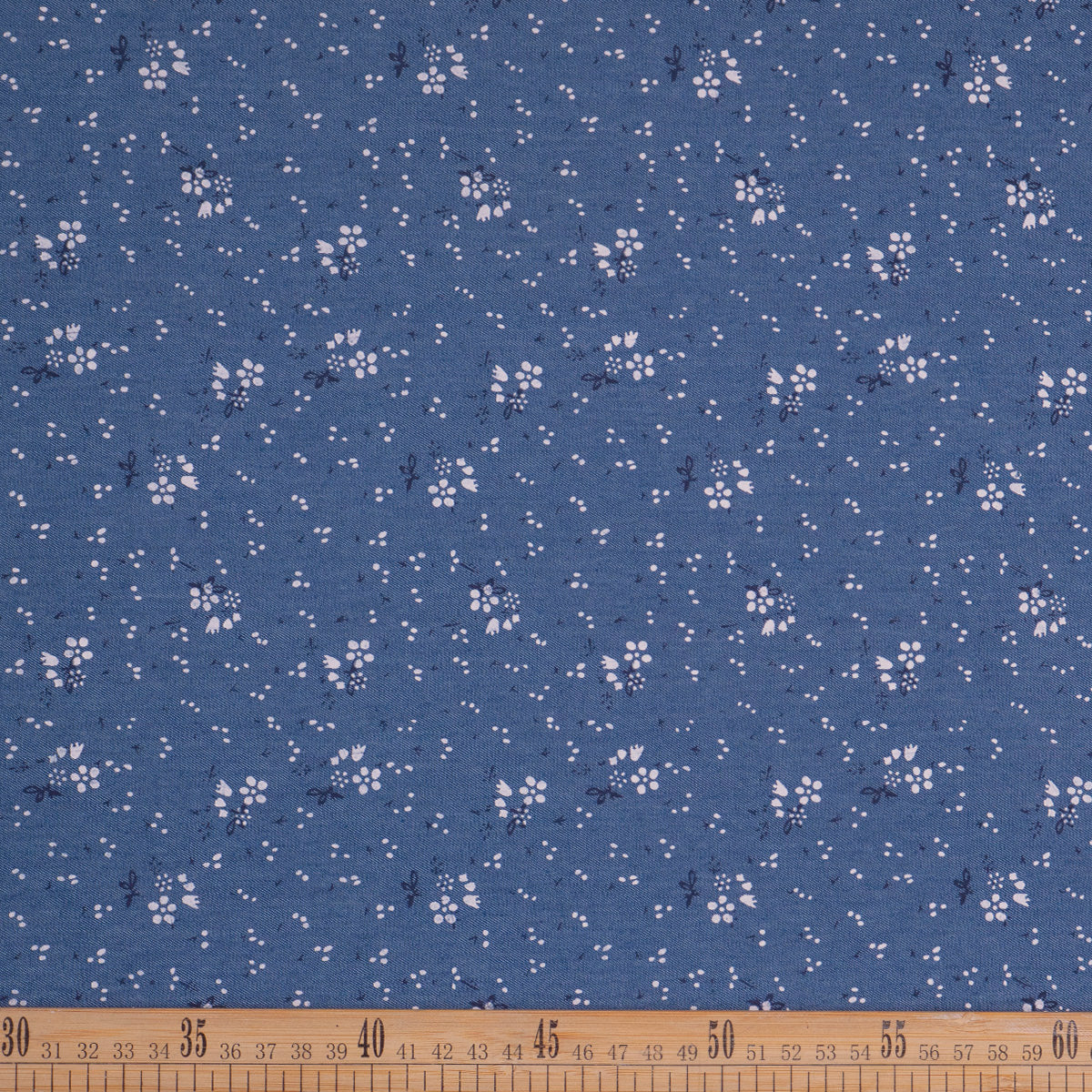 DENIM ESTAMPADO AZUL MOONLIGHT FLORES