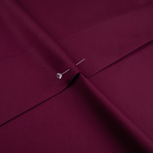 POPLIN COTTON LISO SP BORDO BORGONA