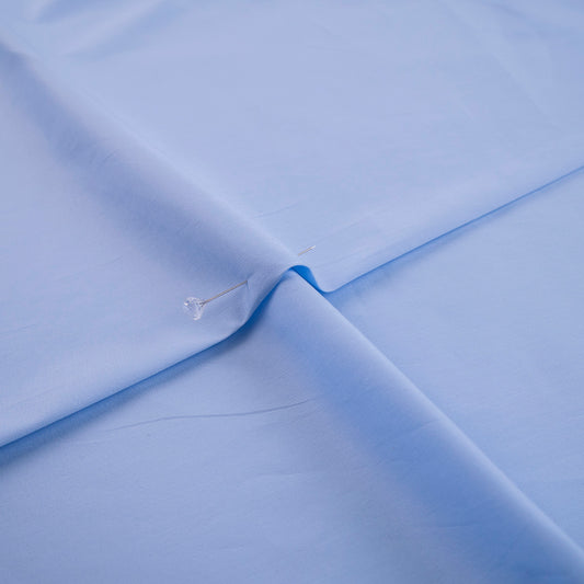 POPLIN COTTON LISO SP CELESTE CIELO