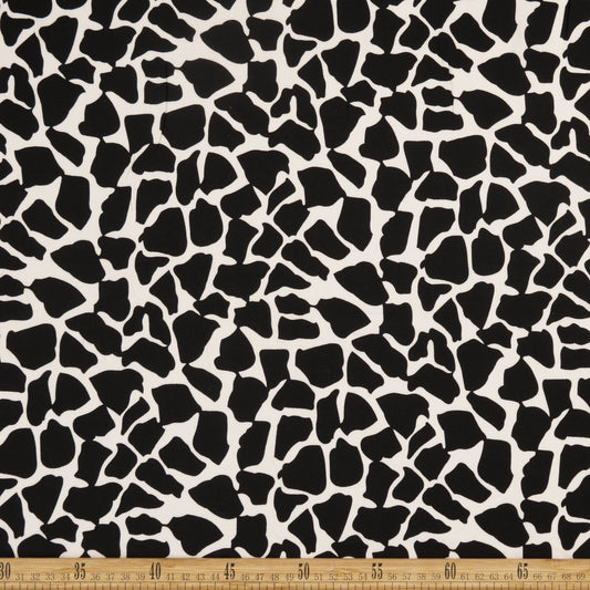 FIBRANA ESTAMPADA BLANCO BRILLANTE ANIMAL PRINT