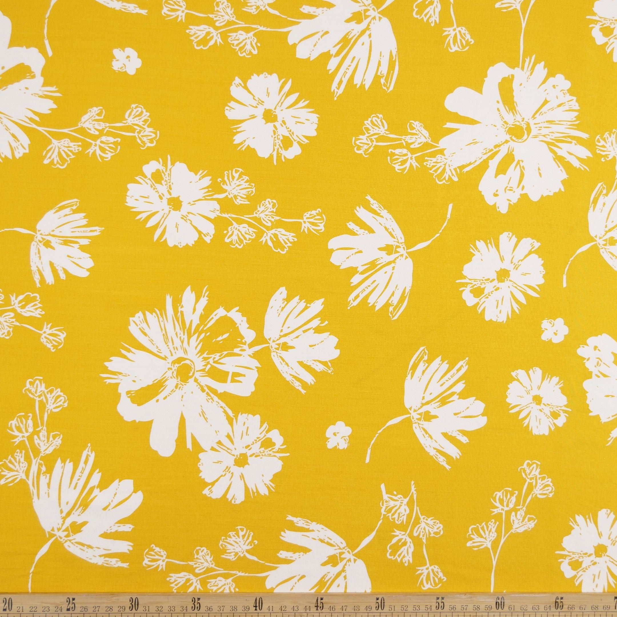 FIBRANA ESTAMPADA AMARILLO ACEITE FLORAL