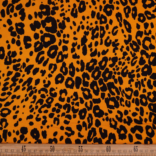 FIBRANA ESTAMPADA AMARILLO OLD GOLD ANIMAL PRINT