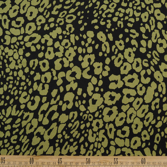 FIBRANA ESTAMPADA VERDE RAMA OLIVA ANIMAL PRINT