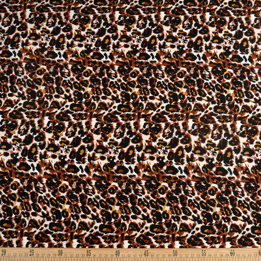 FIBRANA ESTAMPADA BEIGE LANA ANIMAL PRINT