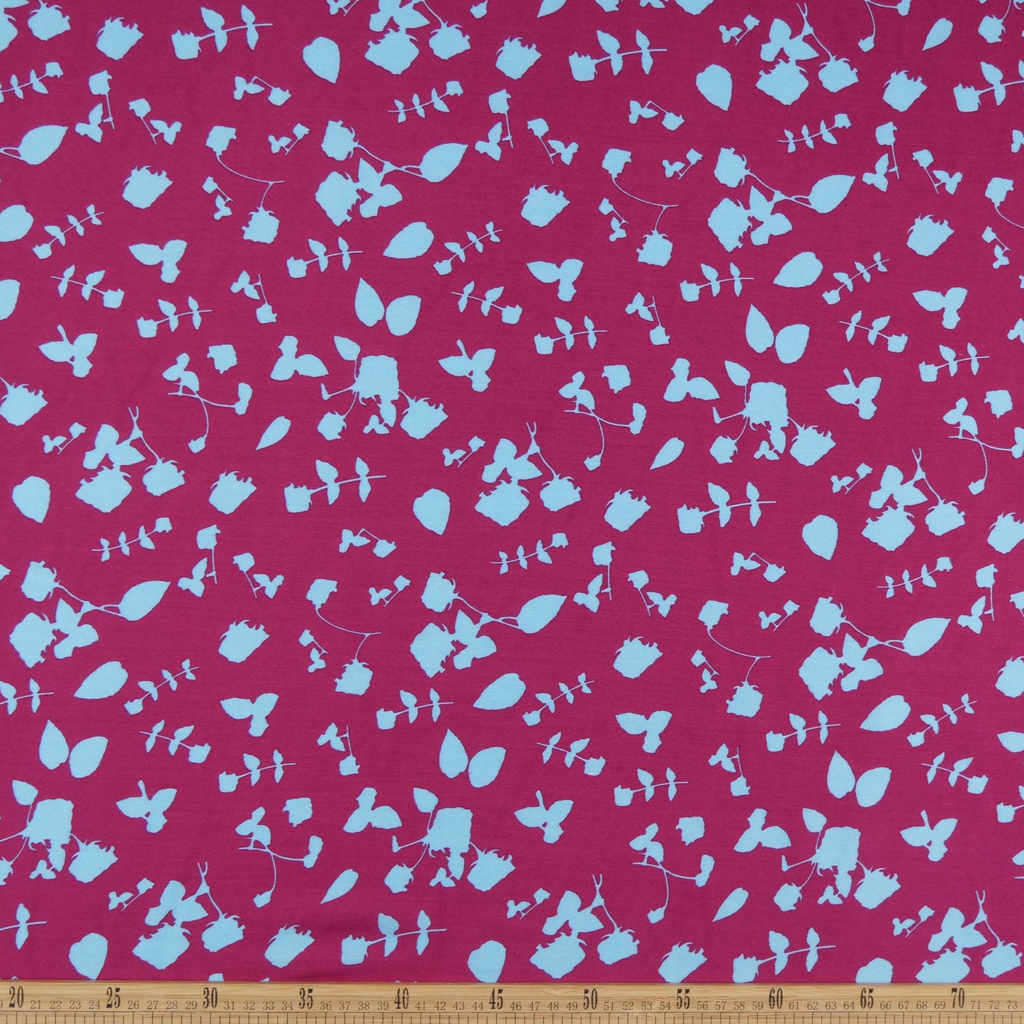 FIBRANA ESTAMPADA VIOLETA CARMIN FLORAL AZUL