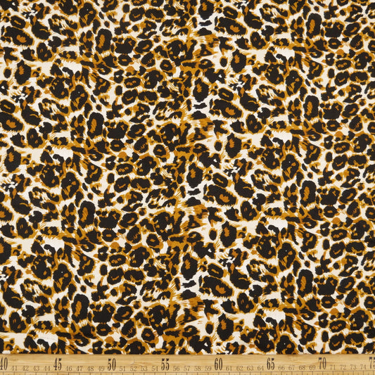 FIBRANA ESTAMPADA CAMEL PRALINE ANIMAL PRINT