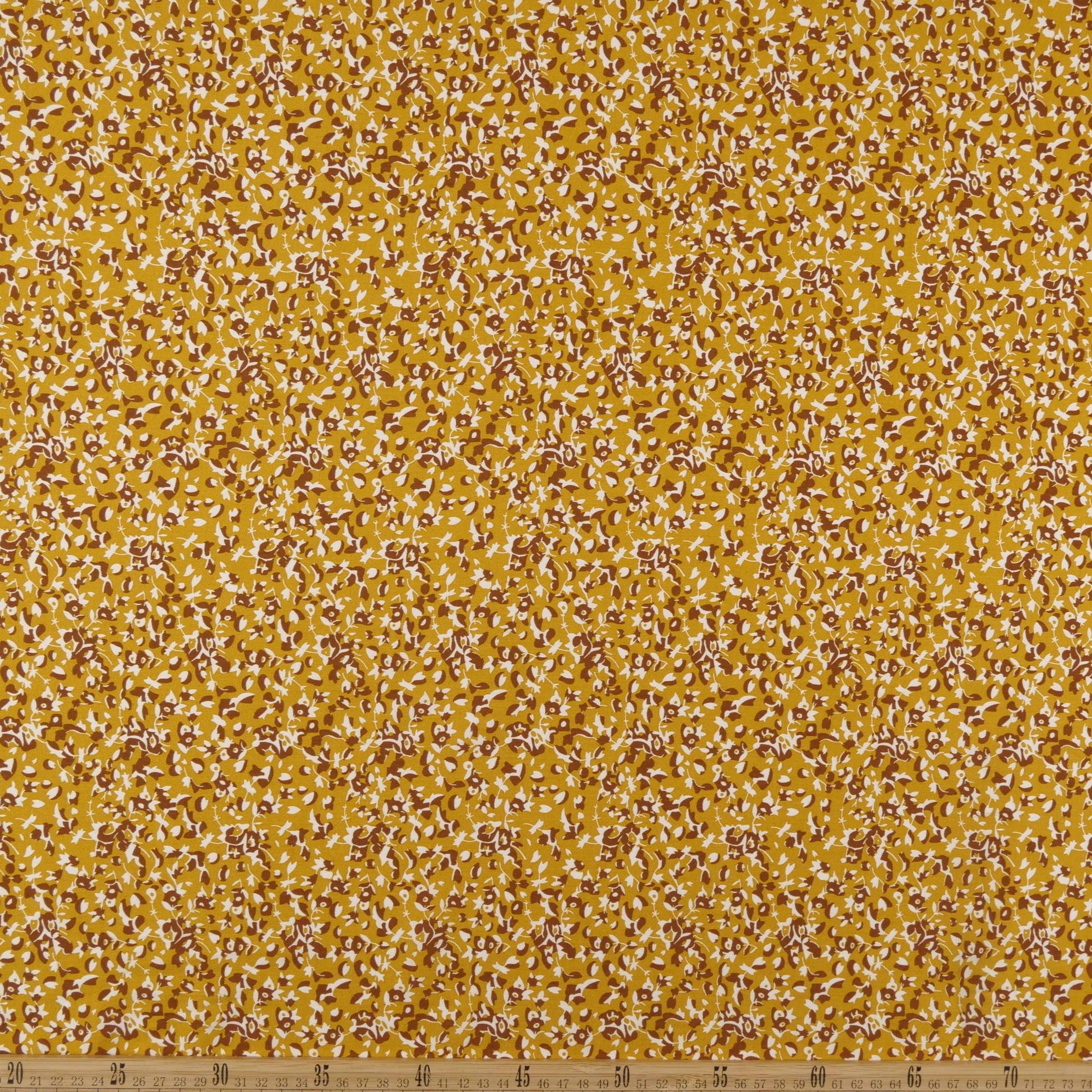 FIBRANA ESTAMPADA AMARILLO MINERAL FLORAL