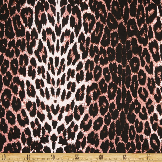 FIBRANA ESTAMPADA ROSA APRICOT ANIMAL PRINT