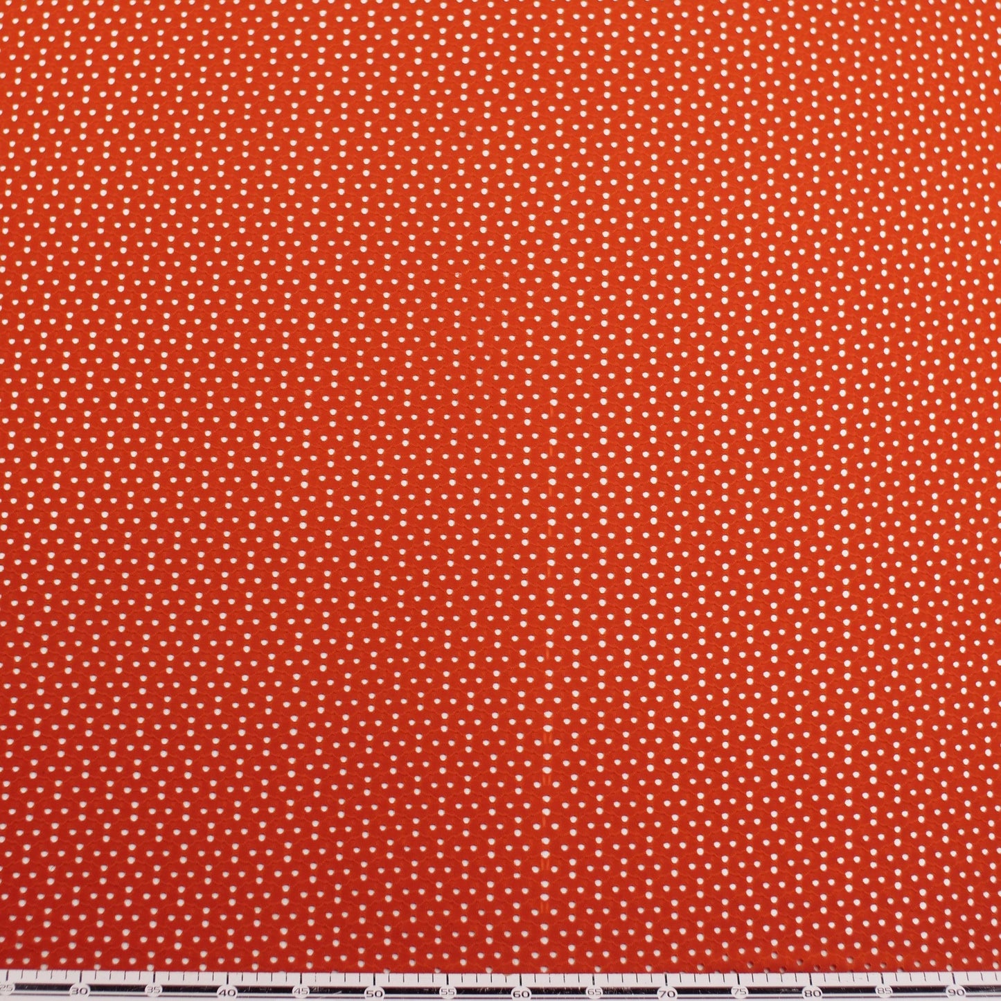 BRODERIE SPANDEX NARANJA OCRE QUEMADO PUNTITOS
