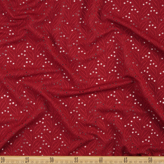 BRODERIE SPANDEX ROJO VIKINGO